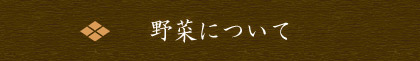 野菜について